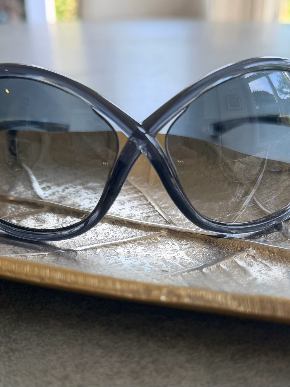 TOM FORD Whitney Polarized Women's Oversized Sunglasses - Gray